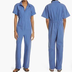 Mara Hoffman Kailyn Recycled Cotton Utility Jumpsuit in Blue Women’s M‎